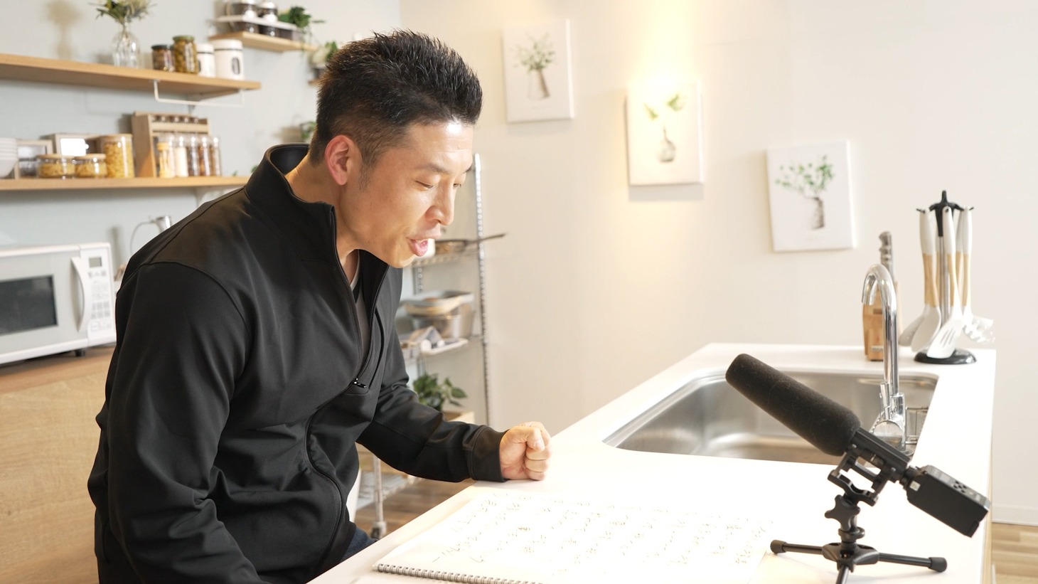「MILK POWERチャレンジ」撮影中の様子。