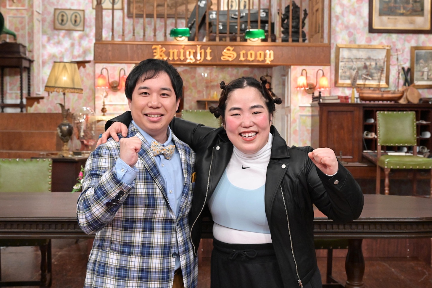 「探偵！ナイトスクープ」新探偵の（左から）霜降り明星せいや、ゆりやんレトリィバァ。(c)ABCテレビ