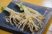 「セリの根っこの天ぷら」 (c)日本テレビ