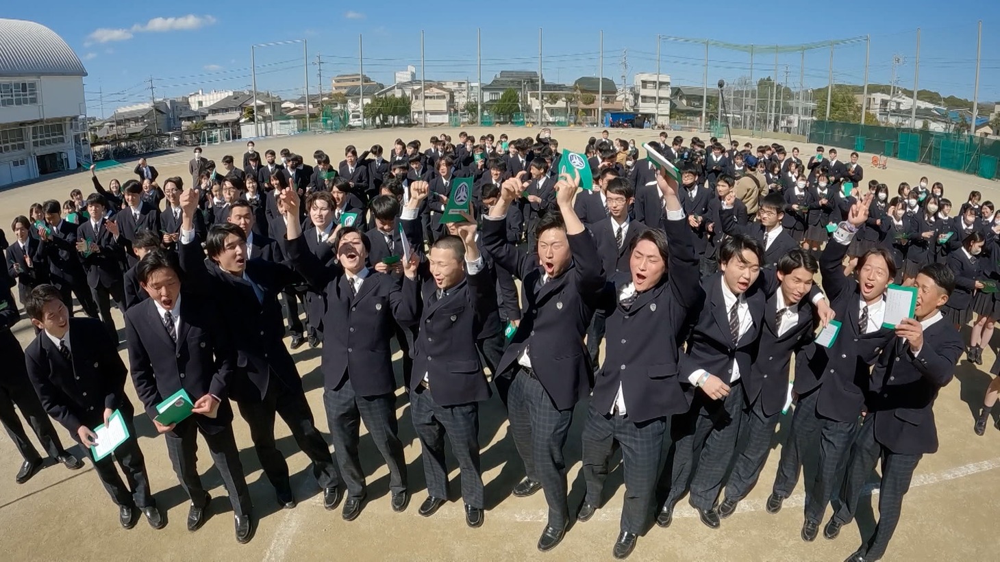 城南静岡高校の生徒たち。(c)静岡放送
