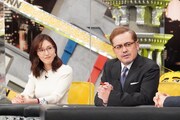 小澤陽子アナとアリタ哲平。(c)フジテレビ