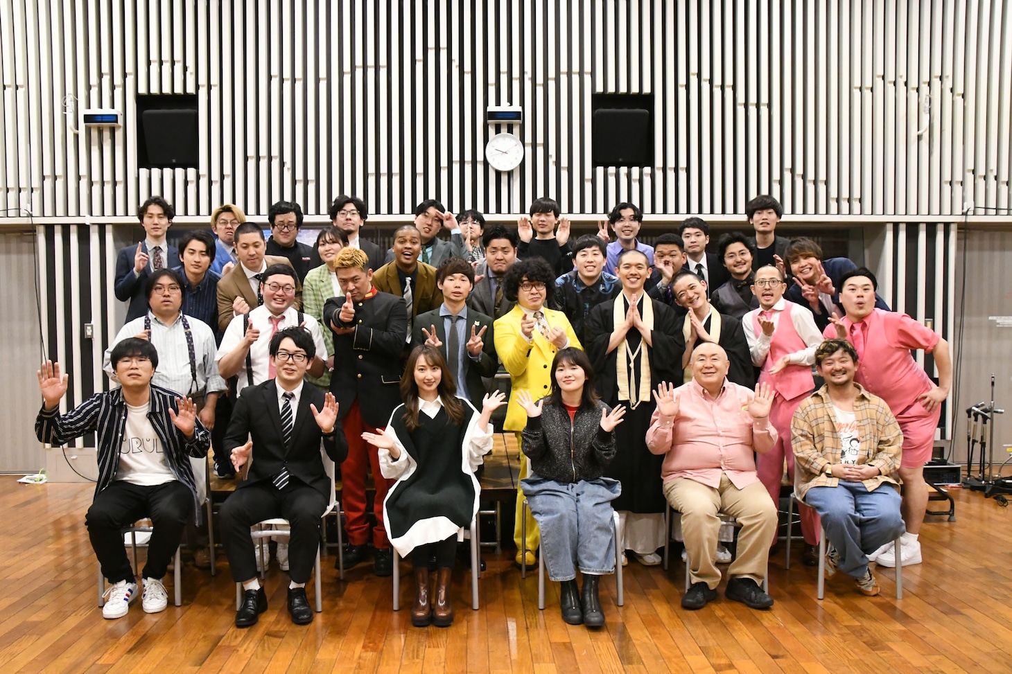 「オールナイトニッポン0（ZERO）～決戦！お笑い有楽城～」の出演者たち。