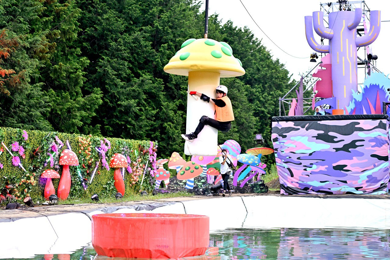 「風雲！たけし城」より、キノコでポン。