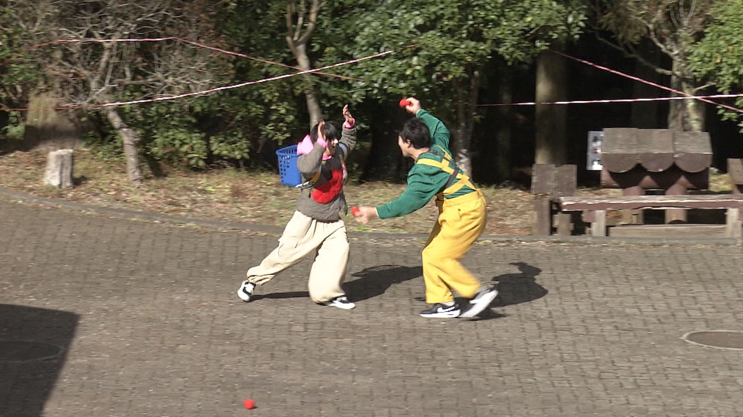 「天才てれびくん」ロケの様子。