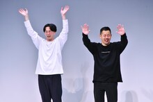 第4回単独公演「Bluff」エンディングで挨拶するザ・マミィ。
