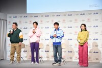左からブラックマヨネーズ小杉、ミキ亜生、ダウンタウン浜田、3時のヒロイン福田。