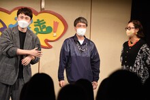 左からアンジャッシュ児嶋、おぎやはぎ小木、北陽・虻川。