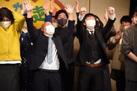 優勝が決まった瞬間のバローズ。