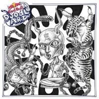 猫化粧・ギャンペイちゃんが「Red Bull Doodle Art 2023」に向けて描いた作品。