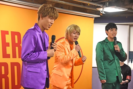 レインボーイズ。左からヒロキ、タクミ、リョウダイ。