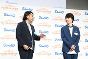 見取り図。盛山はハンギョドン、リリーはシナモロール推し。