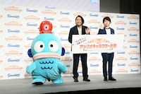 ハンギョドンと見取り図のフォトセッションの様子。