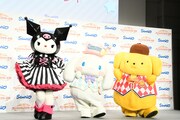 左からクロミ、シナモロール、ポムポムプリン。