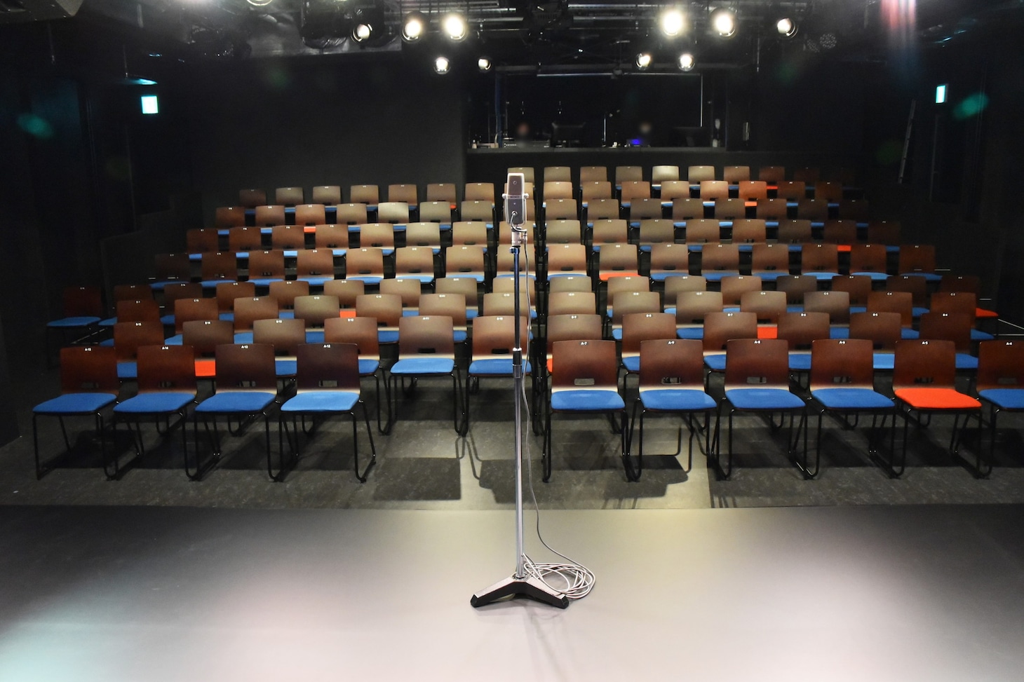 ステージから見た客席の様子。