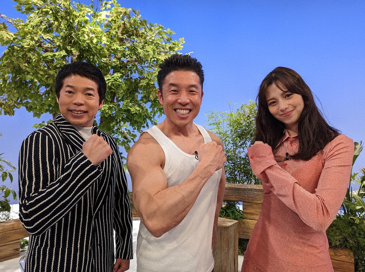左から今田耕司、なかやまきんに君、中条あやみ。(c)日本テレビ