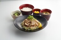 ランチメニュー新商品「焼きしゃぶサラダ膳」