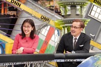 小澤陽子アナとアリタ哲平。(c)フジテレビ