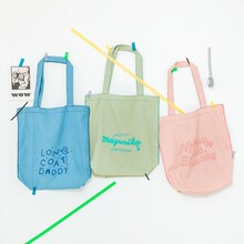 ロングコートダディ、マユリカ、ニッポンの社長のトートバッグ。