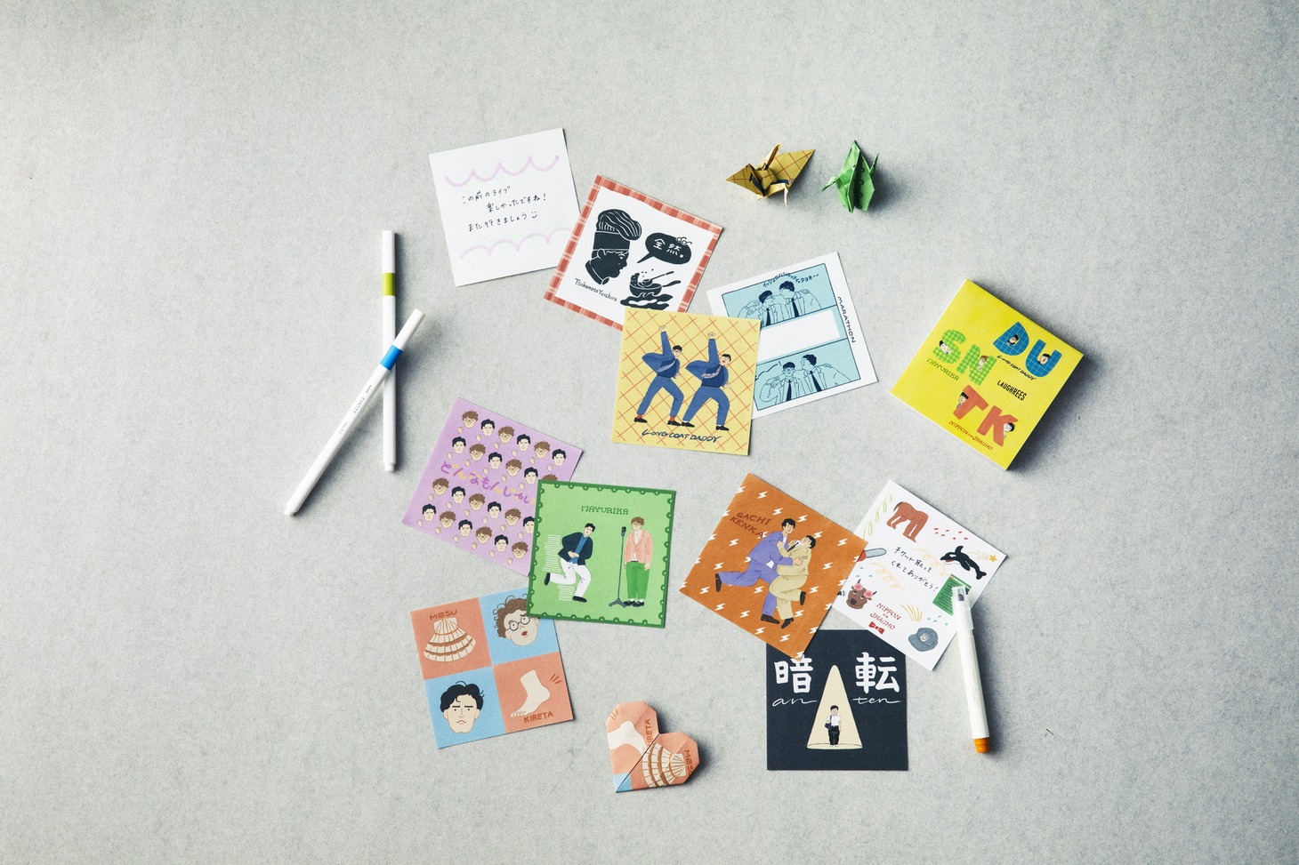 「ロングコートダディ・マユリカ・ニッポンの社長のネタぎっしりブロックメモ」