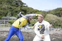 みちおに「ダメー」とツッコミを入れる布川。（撮影：高月清司）