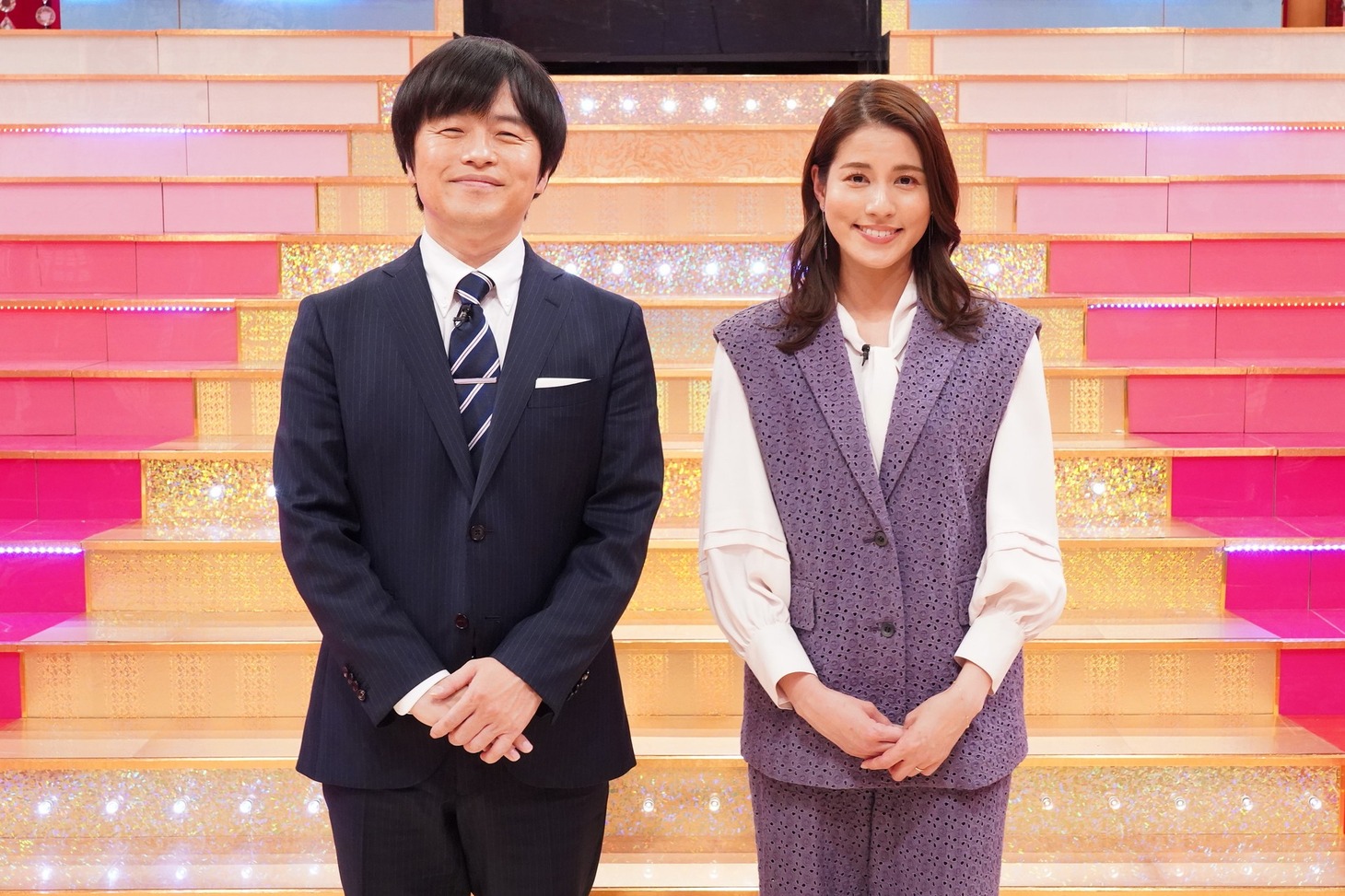 バカリズムと永島優美アナ。(c)フジテレビ