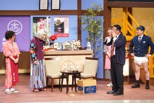 たむらけんじへの手紙を読み上げる間寛平。 (c)読売テレビ