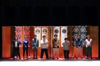 この雰囲気で合っているのか不安になる（左から）紅しょうが、ロングコートダディ、ニッポンの社長、マユリカ。