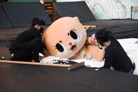 竜神池から救出されるちぃたん☆。