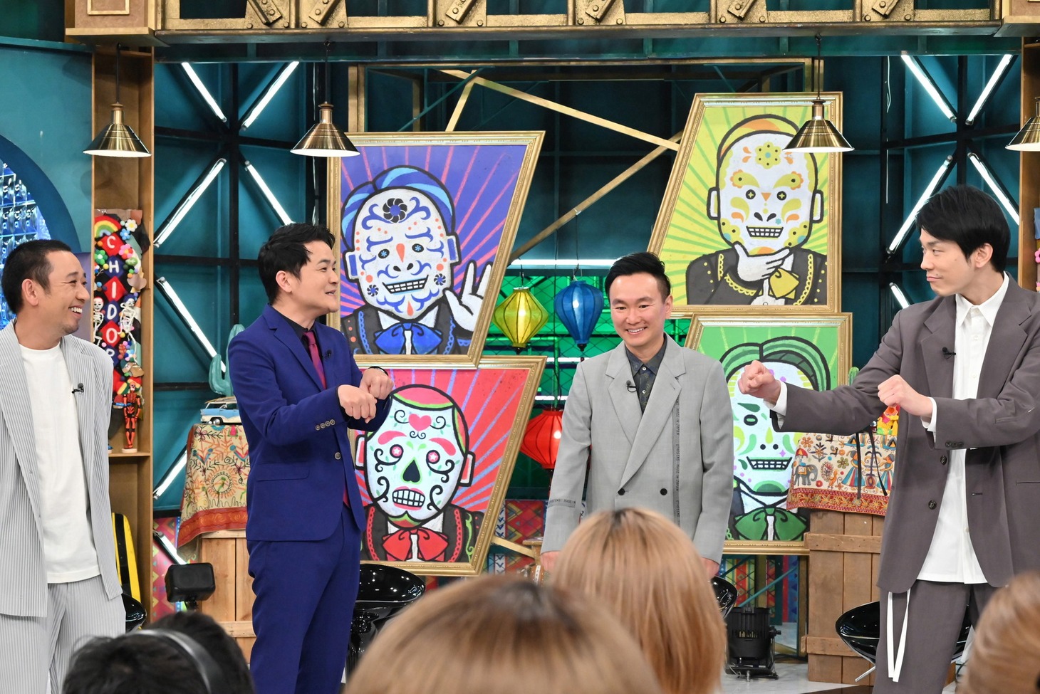 左から千鳥、かまいたち。(c)日本テレビ