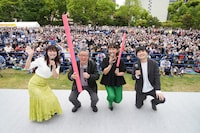 「鶴光の噂のゴールデンリクエスト」公開収録の様子。