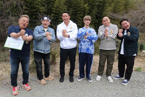 左から、サンドウィッチマン、川崎宗則、高橋恭平、錦鯉。(c)テレビ朝日