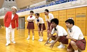 「くりぃむナンタラ」で展開される「ミニスカート陸上2023」のワンシーン。(c)テレビ朝日