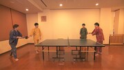 温泉での卓球対決のワンシーン。(c)ABCテレビ