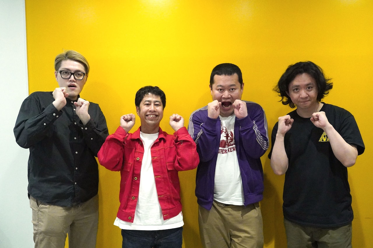 左から飯塚大悟、ウエストランド井口、モグライダーともしげ、ダイヤモンド野澤輸出。