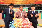 「ゲストへのアンケートはブレーン芸人が考えました」に出演する（左から）劇団ひとり、出川哲朗、バカリズム。(c)フジテレビ