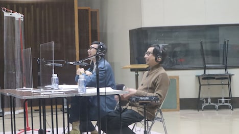 収録中の様子。