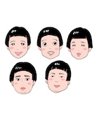 東村アキコが描いたkento fukaya、ビスケットブラザーズ、滝音。