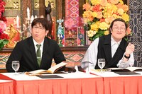 左から原口あきまさ、JP。(c)日本テレビ