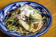 山菜のガーリックパスタ。(c)日本テレビ