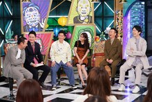左から千鳥、ジャングルポケット太田、近藤千尋、かまいたち。(c)日本テレビ
