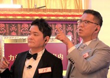 「佐藤健＆千鳥ノブよ！この謎を解いてみろ！ 極悪カジノをぶっつぶせ」に出演する、左から、千鳥ノブ、シソンヌ長谷川。(c)TBS