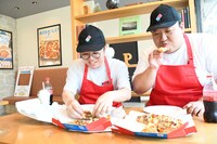 Sサイズ1枚をペロッと。