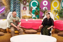 ケンドーコバヤシと水野美紀。(c)CBC