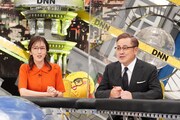 小澤陽子アナとアリタ哲平。(c)フジテレビ