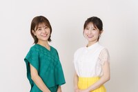 左から澤口実歩アナウンサー、佐藤佳奈アナウンサー。(c)読売テレビ