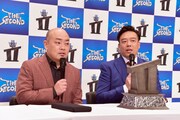 「THE SECOND」優勝記者会見に出席したギャロップ。