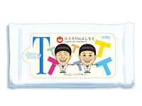 チョコレートプラネットのルミネtheよしもとオリジナルウエットティッシュ。