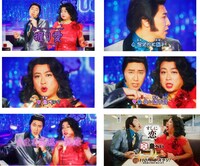 魚子＆べい太が出演するCM「握り愛」編のカット。