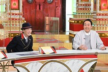 中居正広とアンガールズ田中。(c)TBS