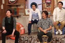 今田耕司、ネプチューン堀内とウエストランド（後列）。(c)フジテレビ